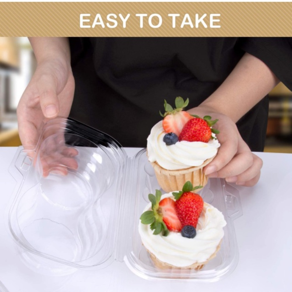 ❤️ 3/$35 Boxes-Stackable Regular Cupcake Carrier Holder,Containers Muffins